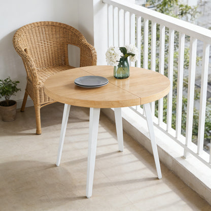Extendable Dining Table - 100/140/180cm Oak MDF