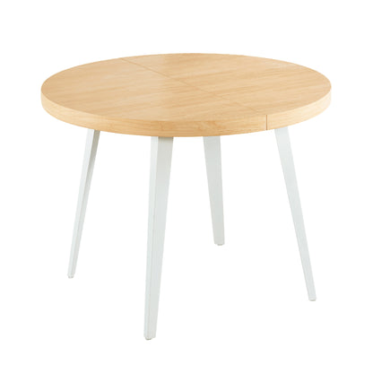 Extendable Dining Table - 100/140/180cm Oak MDF