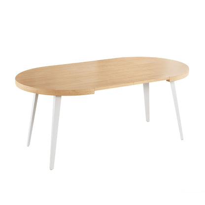 Extendable Dining Table - 100/140/180cm Oak MDF