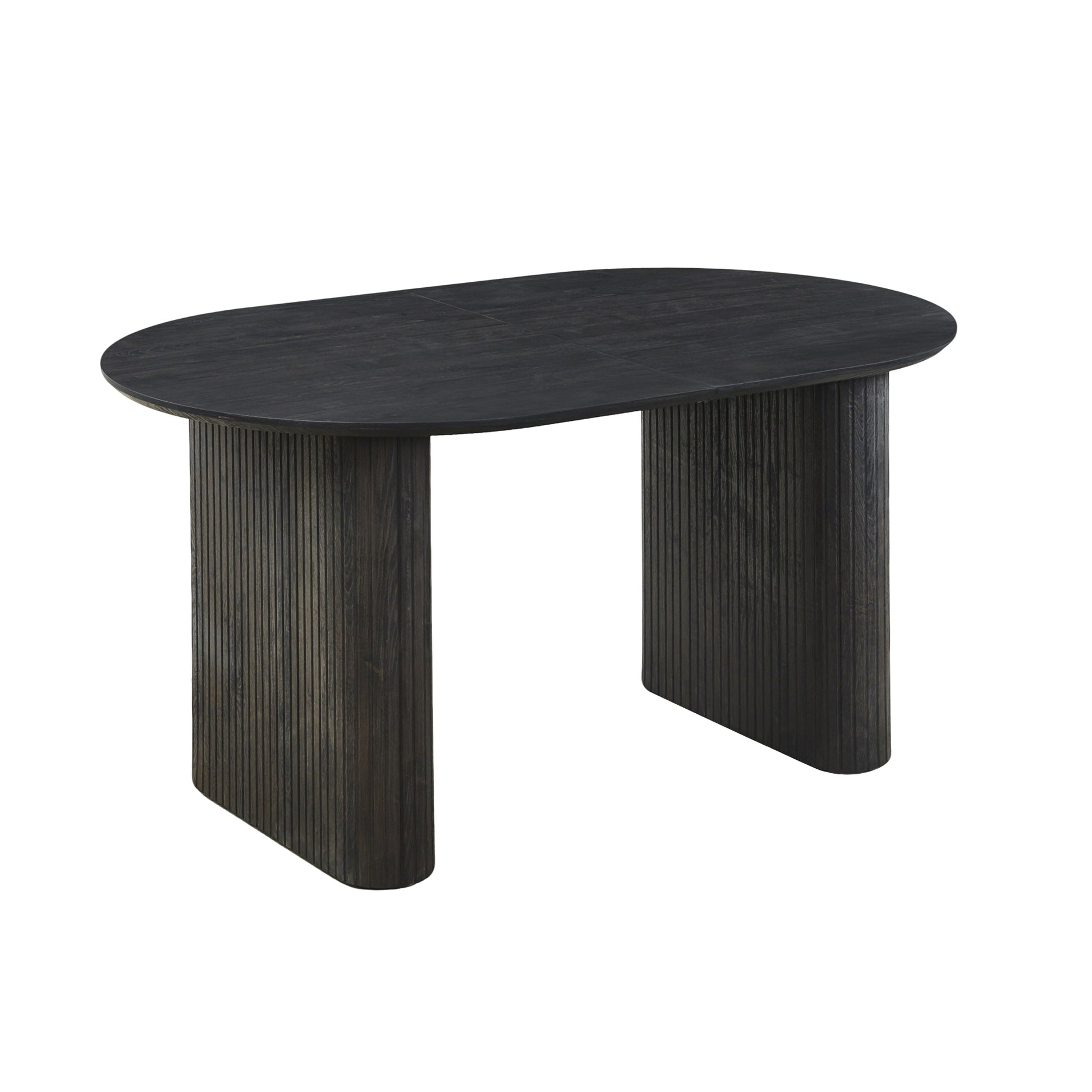Black MDF Extendable Dining Table - Office Desk