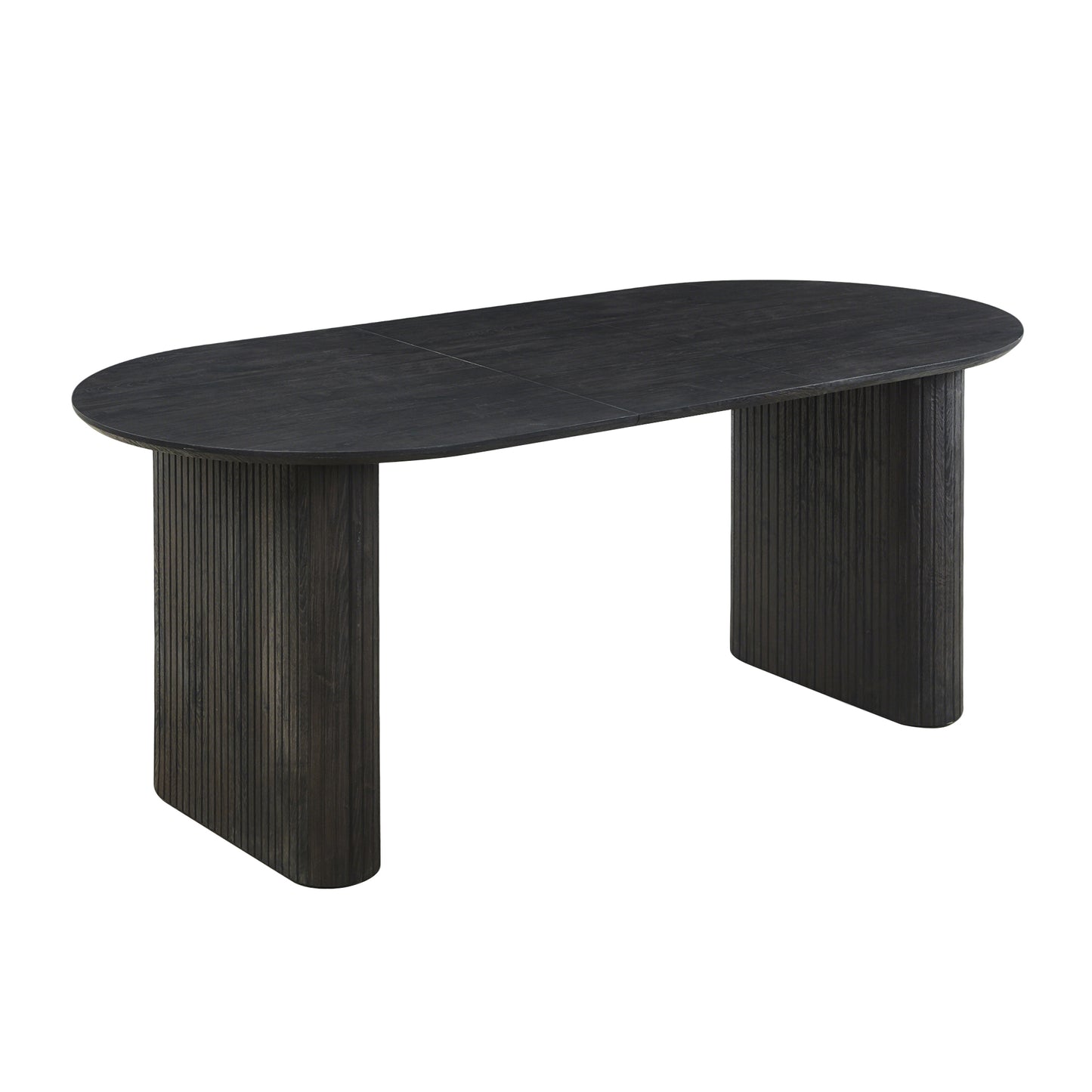 Black MDF Extendable Dining Table - Office Desk