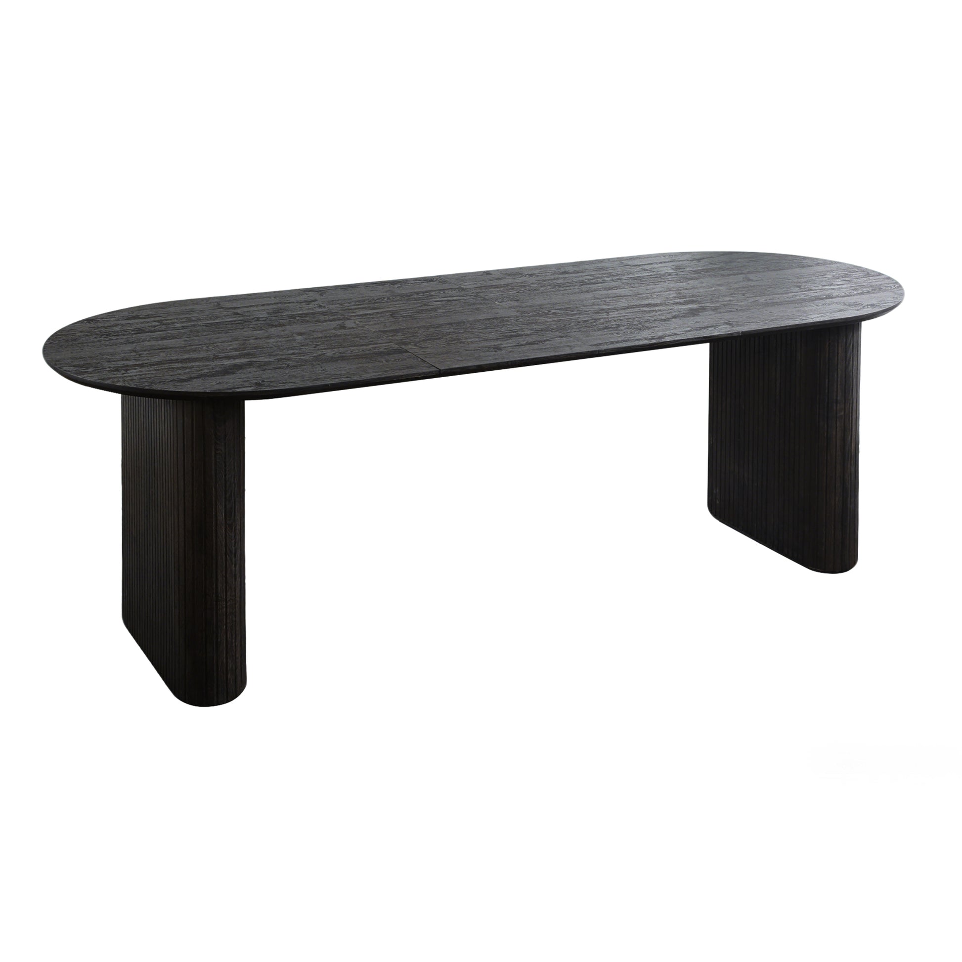 Black MDF Extendable Dining Table - Office Desk