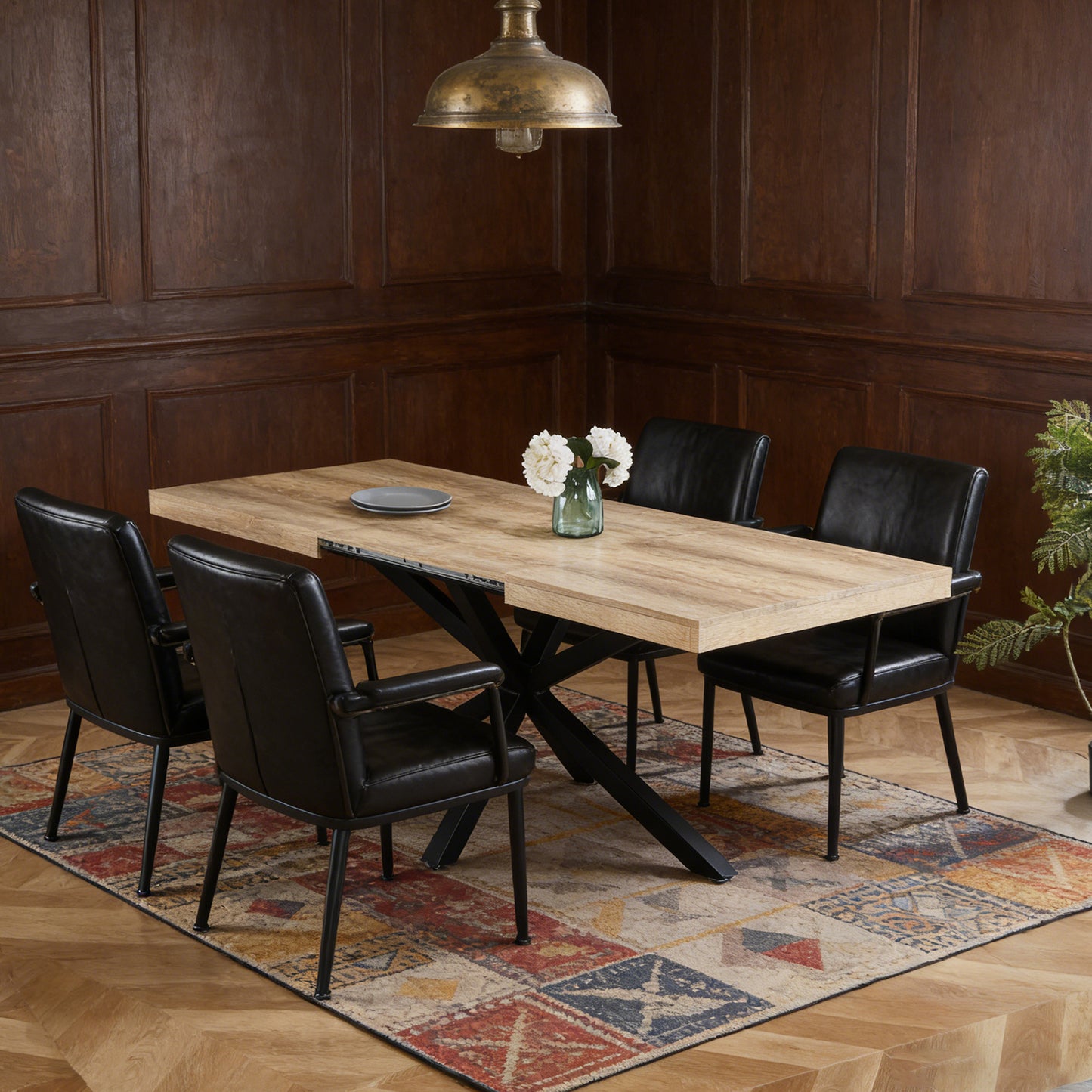 Extendable Walnut Dining Table - 240/200/160cm
