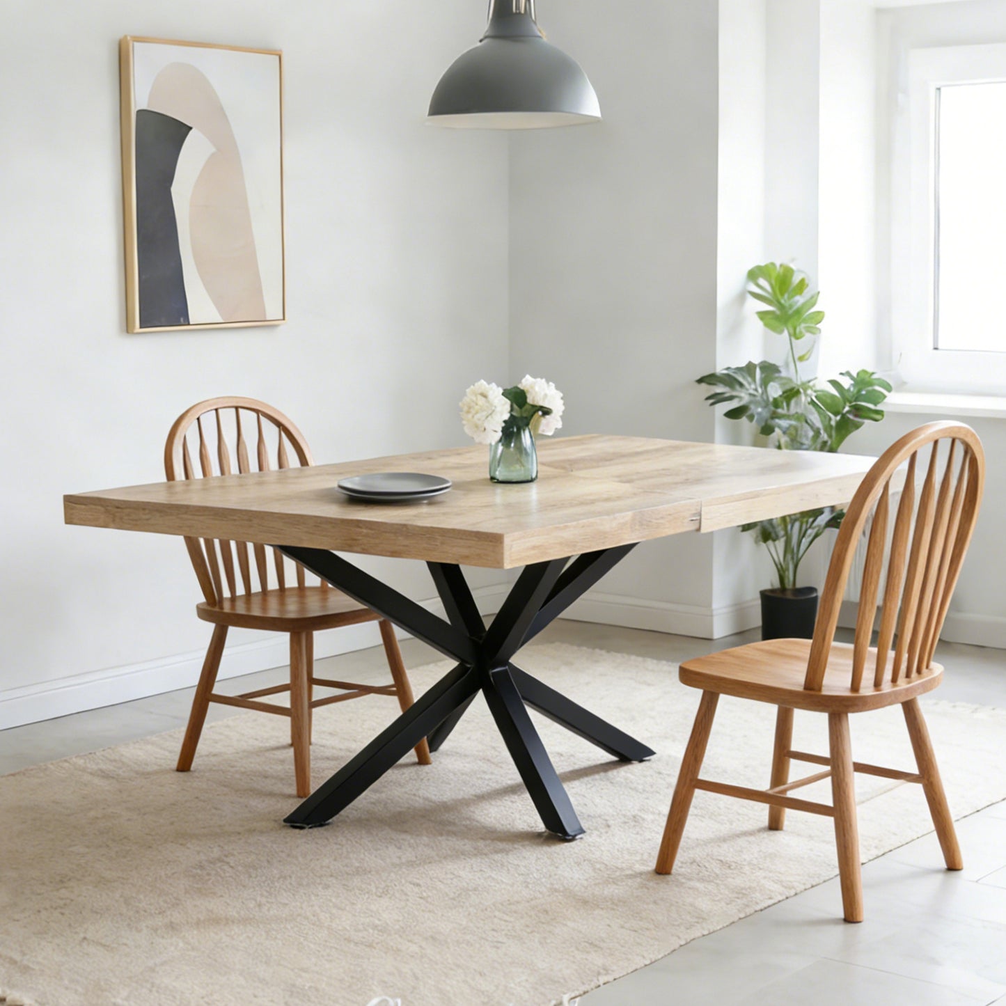 Extendable Walnut Dining Table - 240/200/160cm
