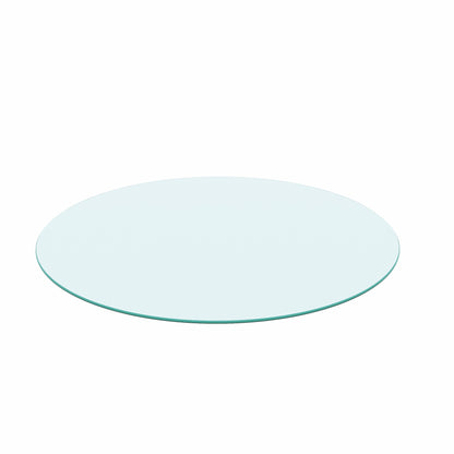 36"Inch Round Tempered Glass Table Top Clear Glass 1/4"Inch Thick Round Polished Edge (Old Sku:W126560372)