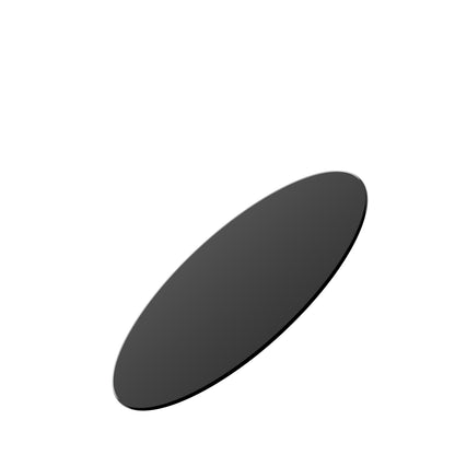 30" Inch Round Tempered Glass Table Top Black Glass 1/4" Inch Thick Round Polished Edge(old SKU:W1265118638)