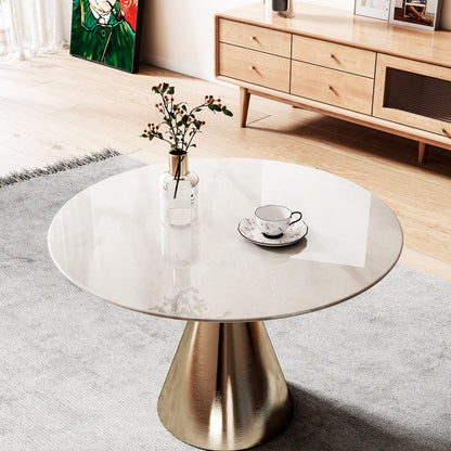 32"Inch Round Tempered Glass Table Top with marble design,DIY Replacement&Cover Desktop,Gray Dining Tabletop,Coffee Tabletop,Patio Tabletop,Suitable for Indoor & Outdoor