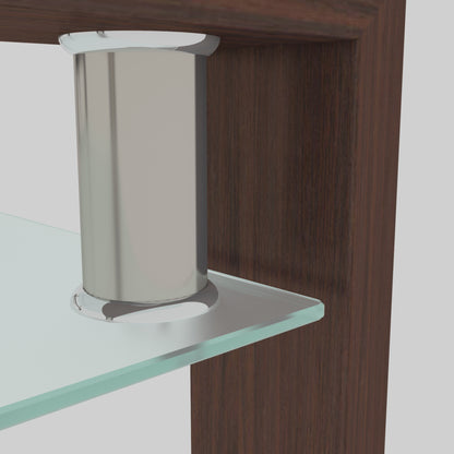 Rectangle Glass Coffee Table - Storage & Modern Design