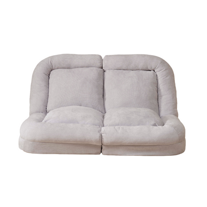 Convertible Sofa Bed - White Metal Frame for Living Room