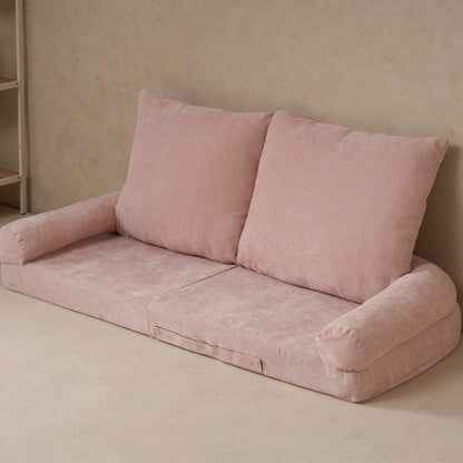 Convertible Fold-Out Single Sofa Bed,Pink,the Right Part of the Complete Product.