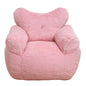 Bean Bag Chair, Faux Fur Beanbag Chair for Adults,Comfy  Sofa with  heart-shaped Back Support, Large Reading Chair for Living Room, Bedroom, Apartment (Pink)