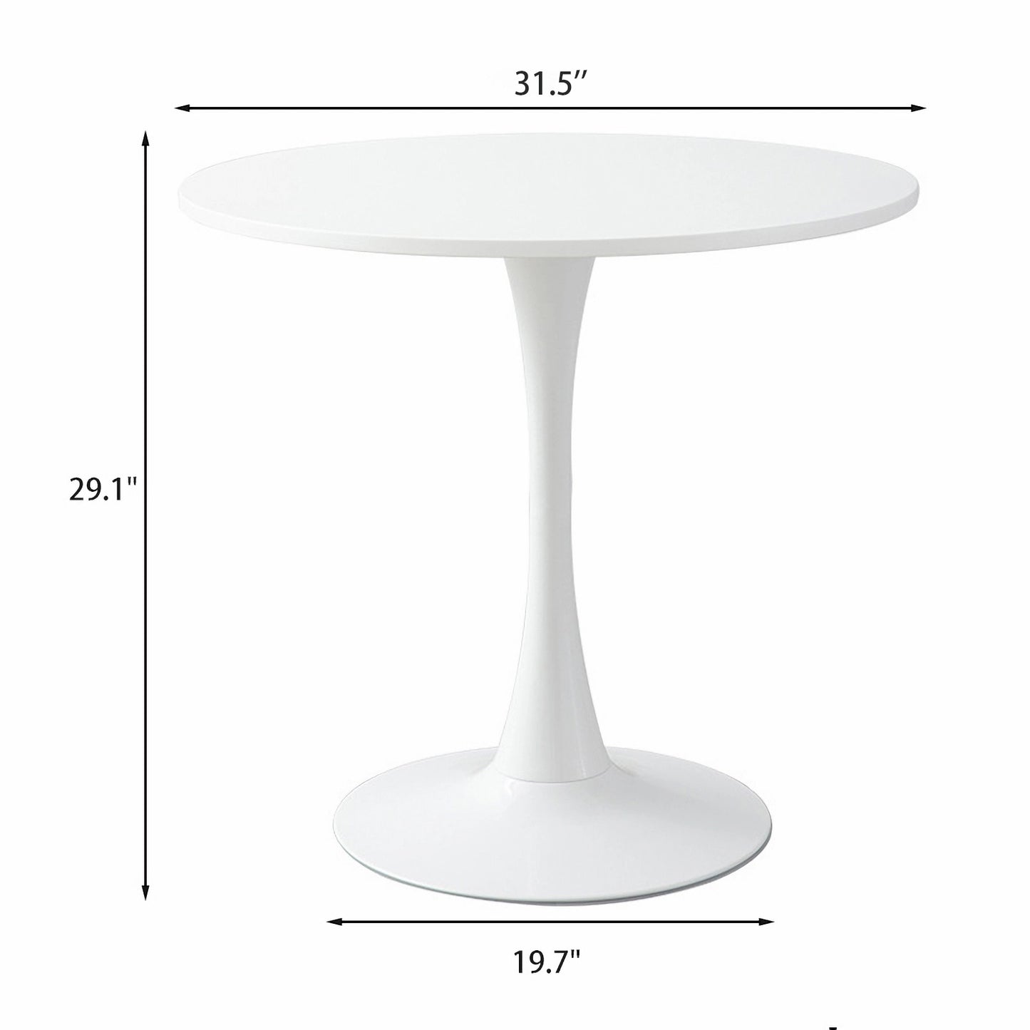 Modern Round Dining Table - ∅31.5" Kitchen & Living Room Table