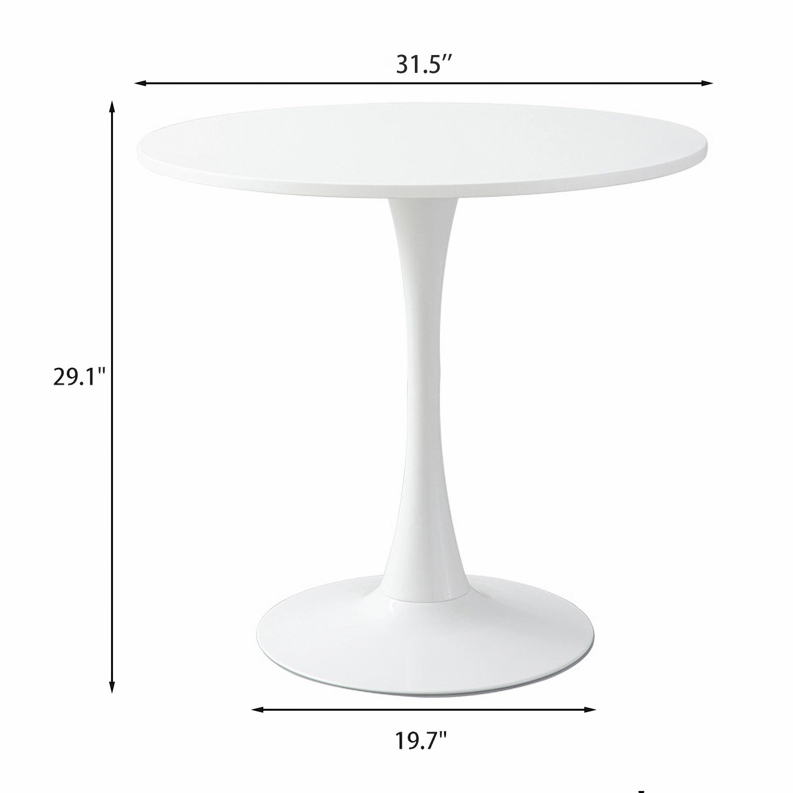 Modern Round Dining Table - ∅31.5" Kitchen & Living Room Table