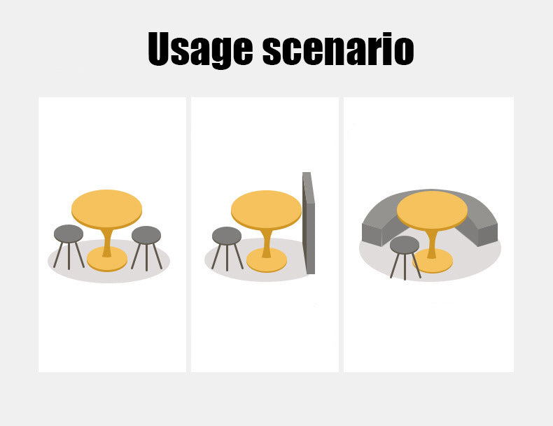 Modern Round Dining Table - ∅31.5" Kitchen & Living Room Table