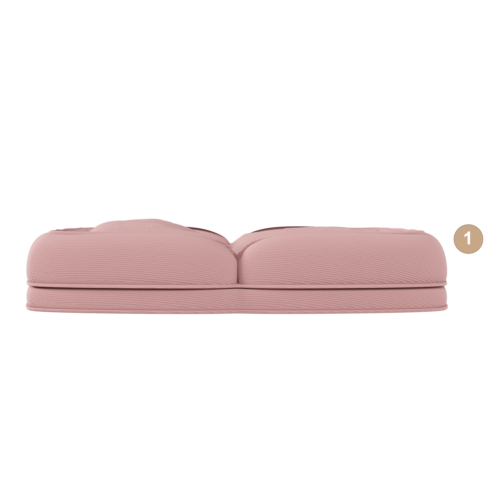 Pink Corduroy Foldable Sofa Bed - Primary Living Space for Living Room