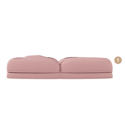 Pink Corduroy Foldable Sofa Bed - Primary Living Space for Living Room