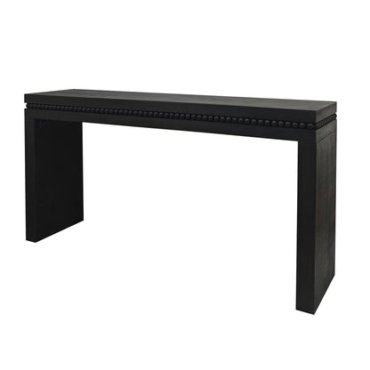 64" Modern Black Wood Console Table - Entryway Accent Table