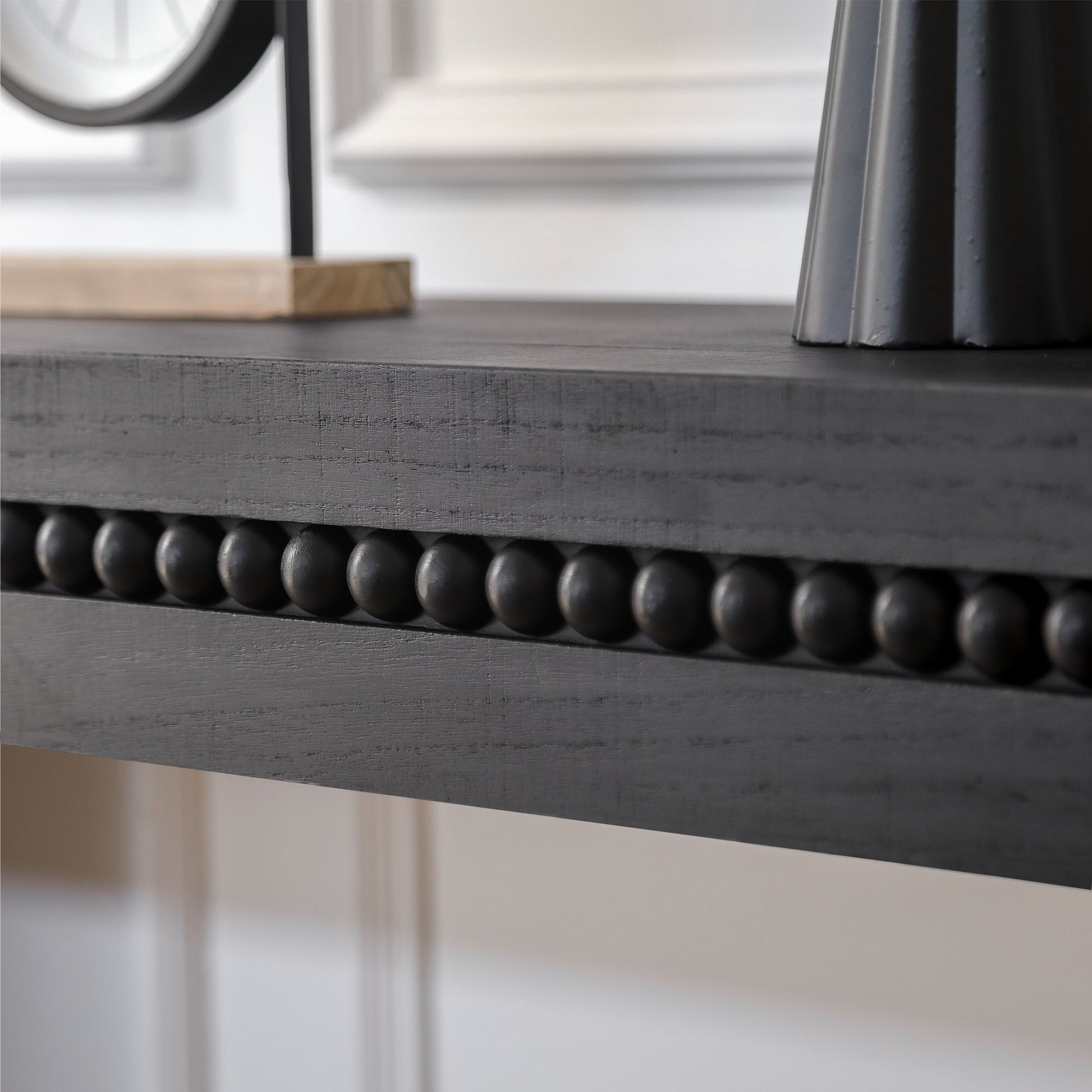 64" Modern Black Wood Console Table - Entryway Accent Table