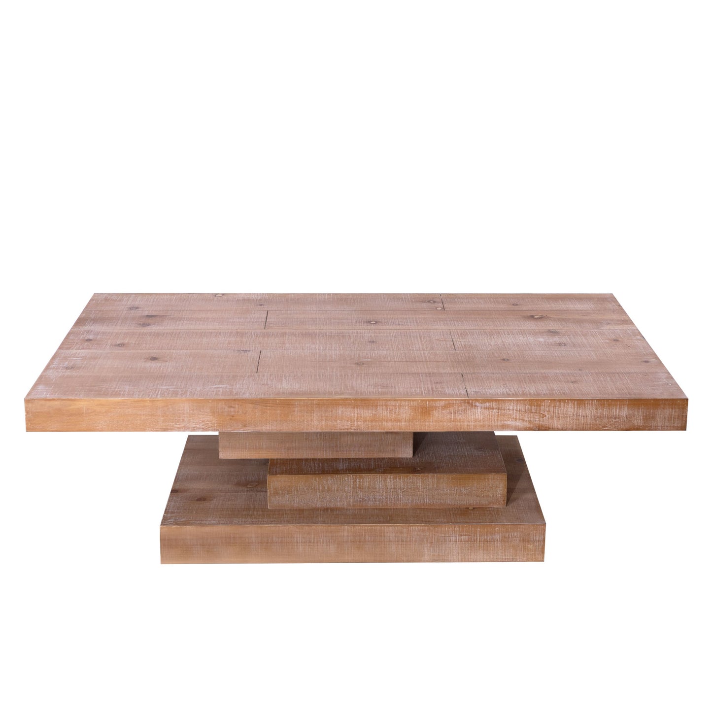 Modern Rustic Wood Coffee Table - Farmhouse Style