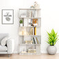 31.5" L x 64.56" H Free combination bookshelf Modern 5-Tier Open Storage Bookcase MDF Wood Display Shelving for Living Room home Office bedroom decor organizer, Media Storage Shelves