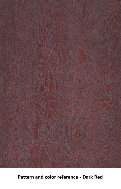 2 Bookcase Set - 90 & 80cm Corner Display Shelves, Ox Blood Red MDF for Living Room