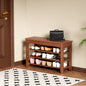Adjustable shoe-changing bench, storage bench, hidden storage. With a load-bearing capacity of up to 550 pounds, suitable for bedrooms and corridors. 100% solid wood.