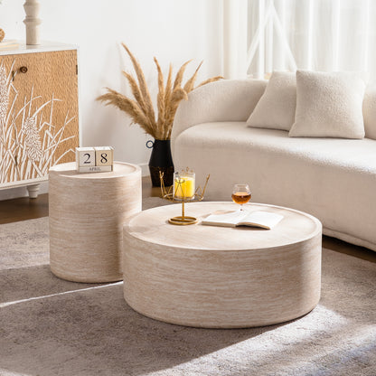 Amber Round Coffee Table - Modern Living Room Table