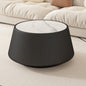 Light Sintered stone Top Cup Shape Leather Coffee modern Sofa Table for Living Room furniture ( Each tabletop has a unique grey pattren)