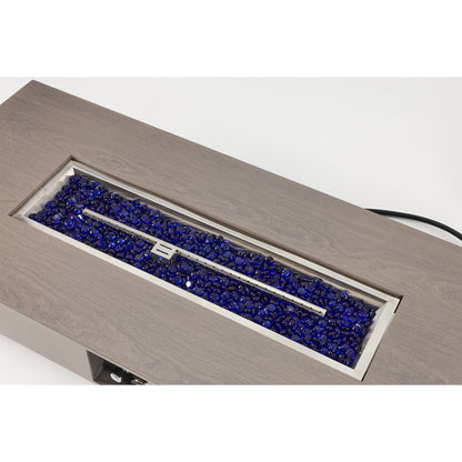 54 Inch Black Outdoor Fire Pit Table - Patio Heater