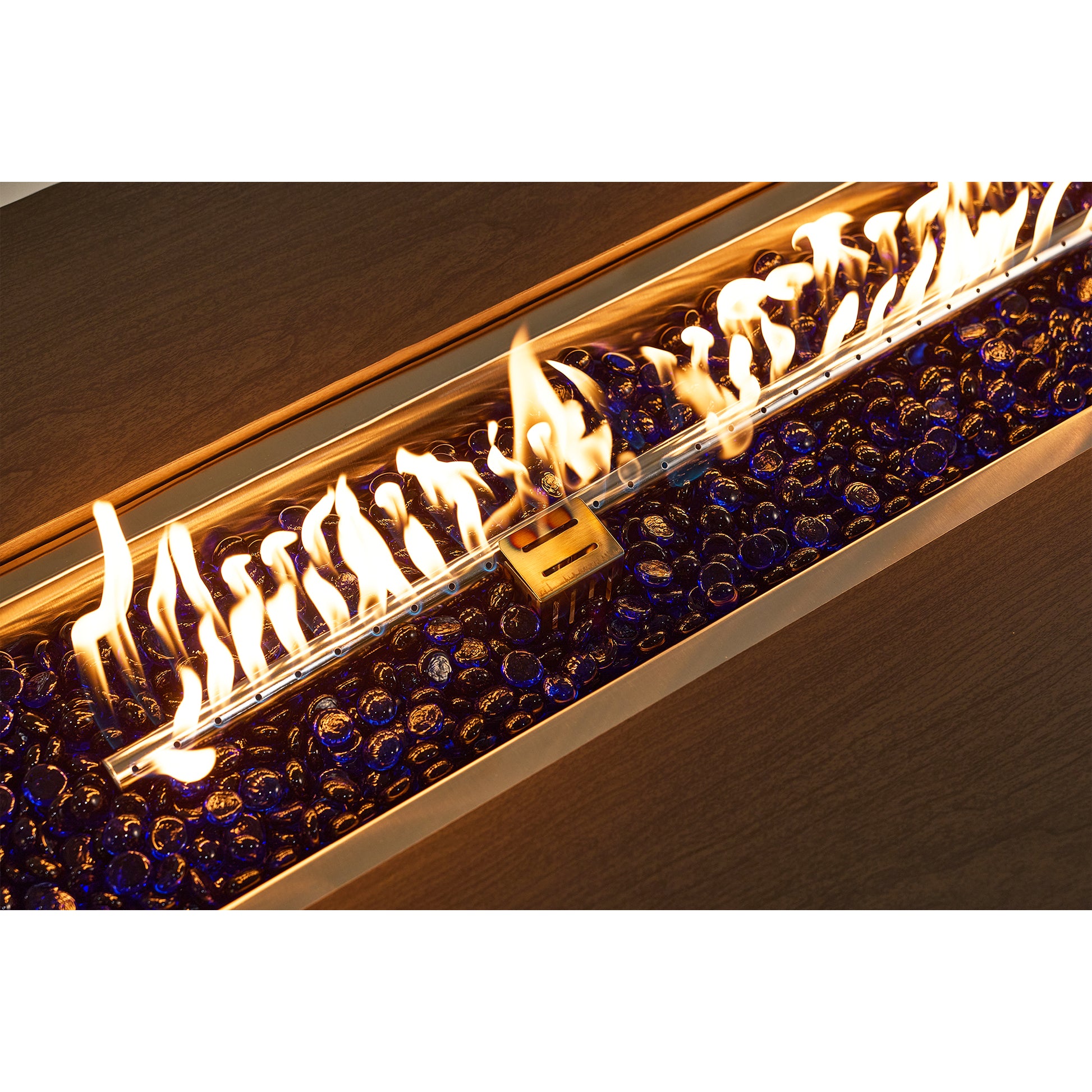 54 Inch Black Outdoor Fire Pit Table - Patio Heater