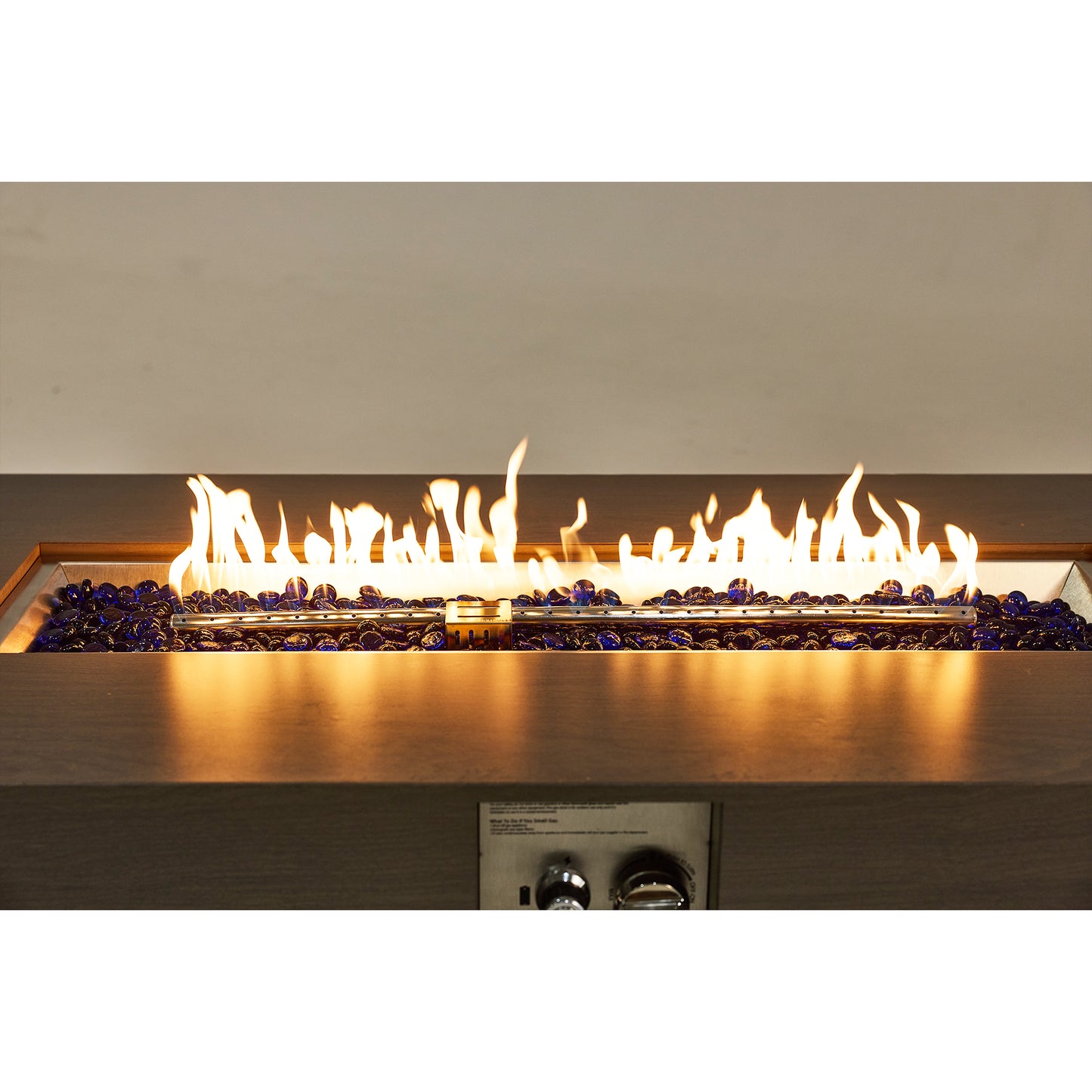 54 Inch Black Outdoor Fire Pit Table - Patio Heater