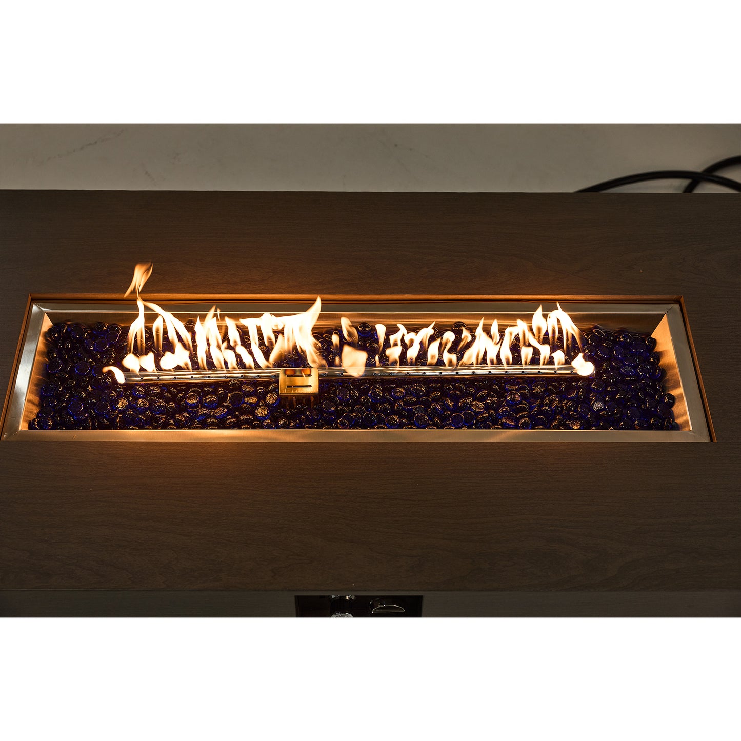 54 Inch Black Outdoor Fire Pit Table - Patio Heater