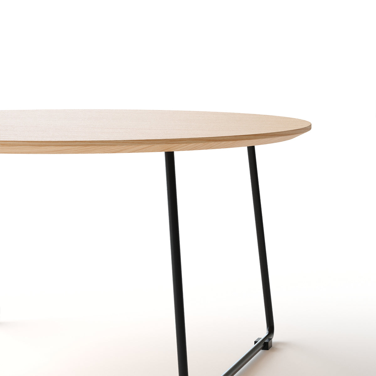 Round Acacia Wood Coffee Table - Modern Design for Living Room