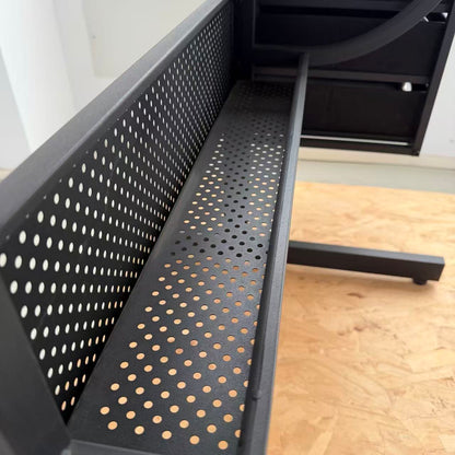 Black Drafting Table with Stool & Drawers - Adjustable Desk for Living Room