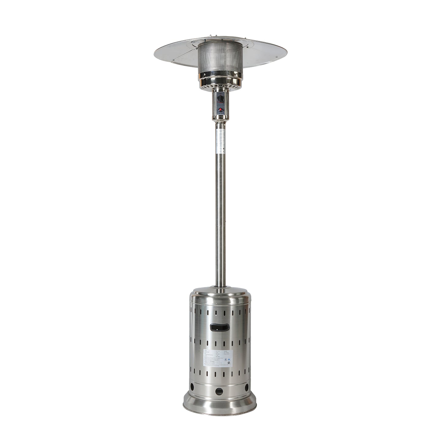Outdoor 48,000 BTU Outdoor Propane Patio Heater with Wheels, Stainless Steel Burner for outdoor use, Triple Protection System, Garden Commercial Residential