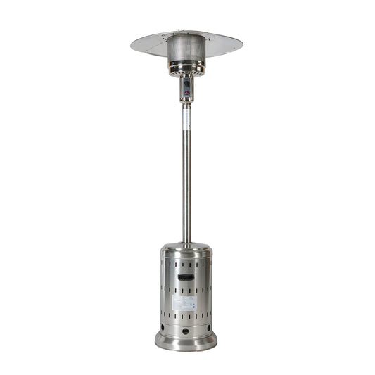 Outdoor 48,000 BTU Outdoor Propane Patio Heater with Wheels, Stainless Steel Burner for outdoor use, Triple Protection System, Garden Commercial Residential