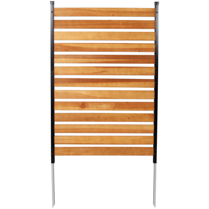 Wooden Privacy Fence Panel - 76" H x 38" W - Outdoor AC Fence