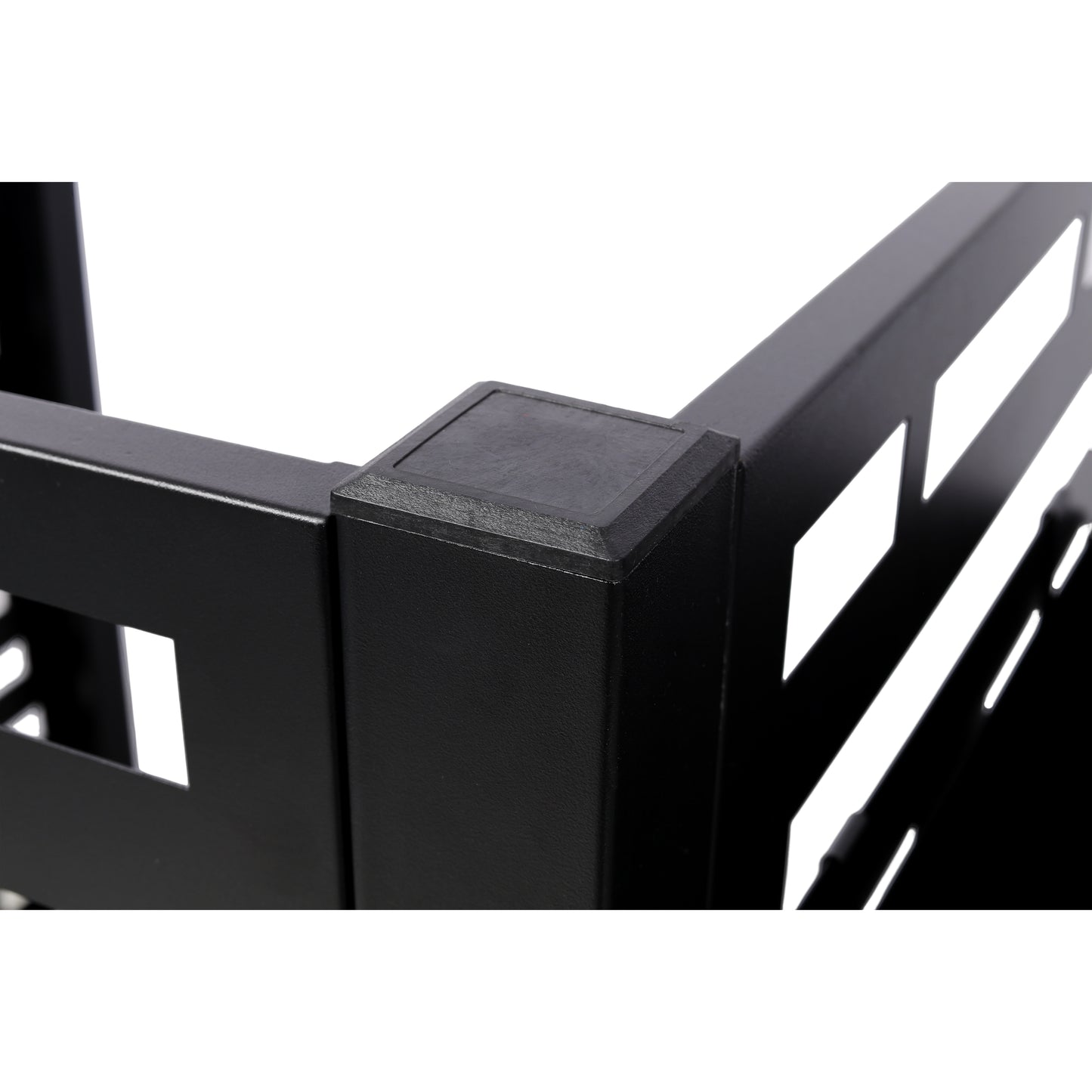 3.5’ x 3.5’ Metal Air Conditioner Fence with Planter Boxes - Black