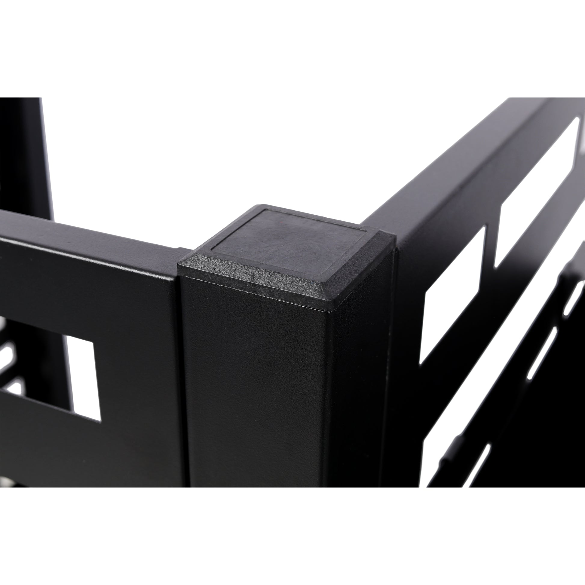 3.5’ x 3.5’ Metal Air Conditioner Fence with Planter Boxes - Black