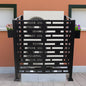 3.5*3.5FT Air Conditioner Fence for Outdoor Units Metal Privacy Fence,Metal Privacy Screen with Planter Boxes,Outdoor Trash Can Fence