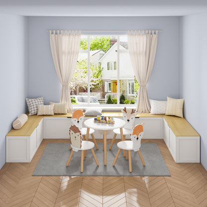 Right-angle Light-colored Storage Bench with Extra-large Storage Compartment, Easy to Assemble