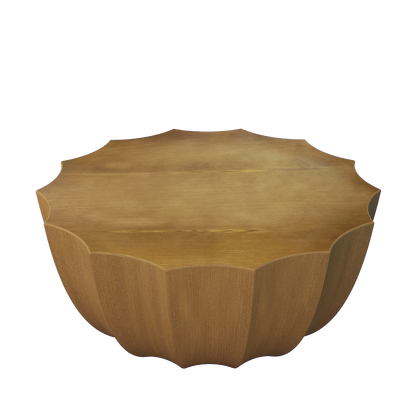 35.43" Round Cement Coffee Table - Outdoor & Indoor Use