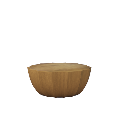 35.43" Round Cement Coffee Table - Outdoor & Indoor Use