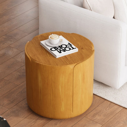 19.29" Round Magnesium Oxide Coffee Table - Outdoor & Indoor Side Table