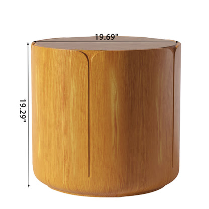 19.29" Round Magnesium Oxide Coffee Table - Outdoor & Indoor Side Table