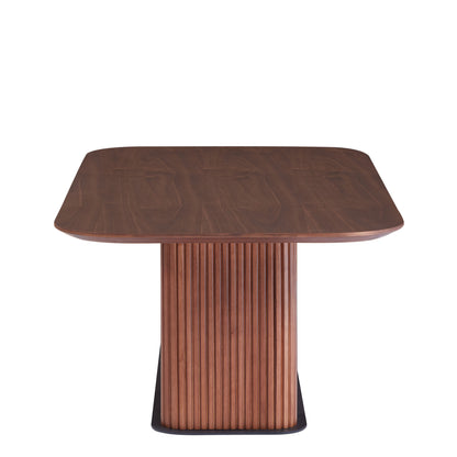 Brown Walnut Coffee Table - Rectangular 51.18" Dining Table