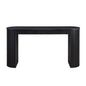 59.05'' Modern Console Table With Drawer for Entryway with Unique Vertical Stripe Design for Living Room Hallway Foyer Entrance Study,BLACK(Same Sku:W876P439956)
