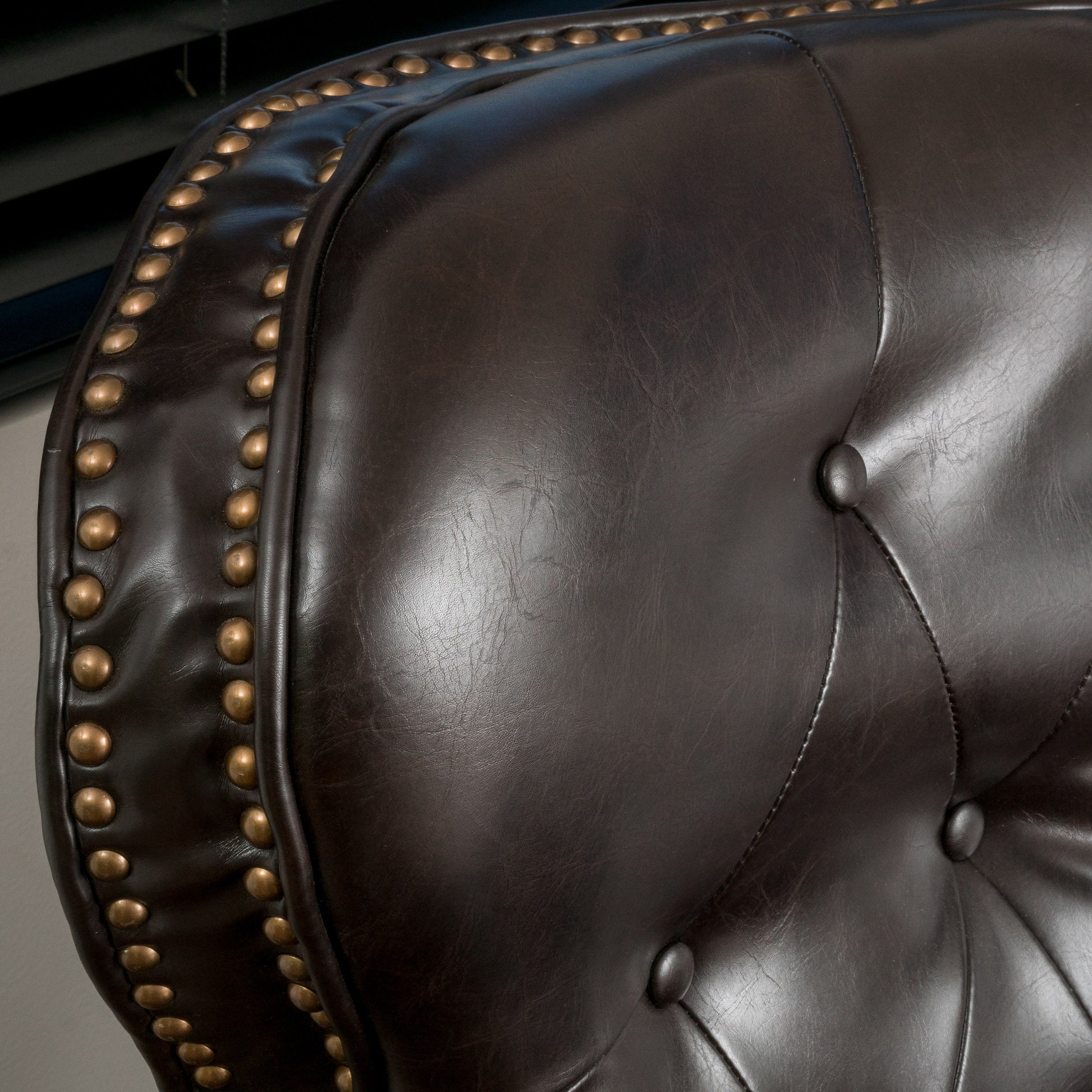 Dark Brown PU Recliner - Contemporary Style Comfort
