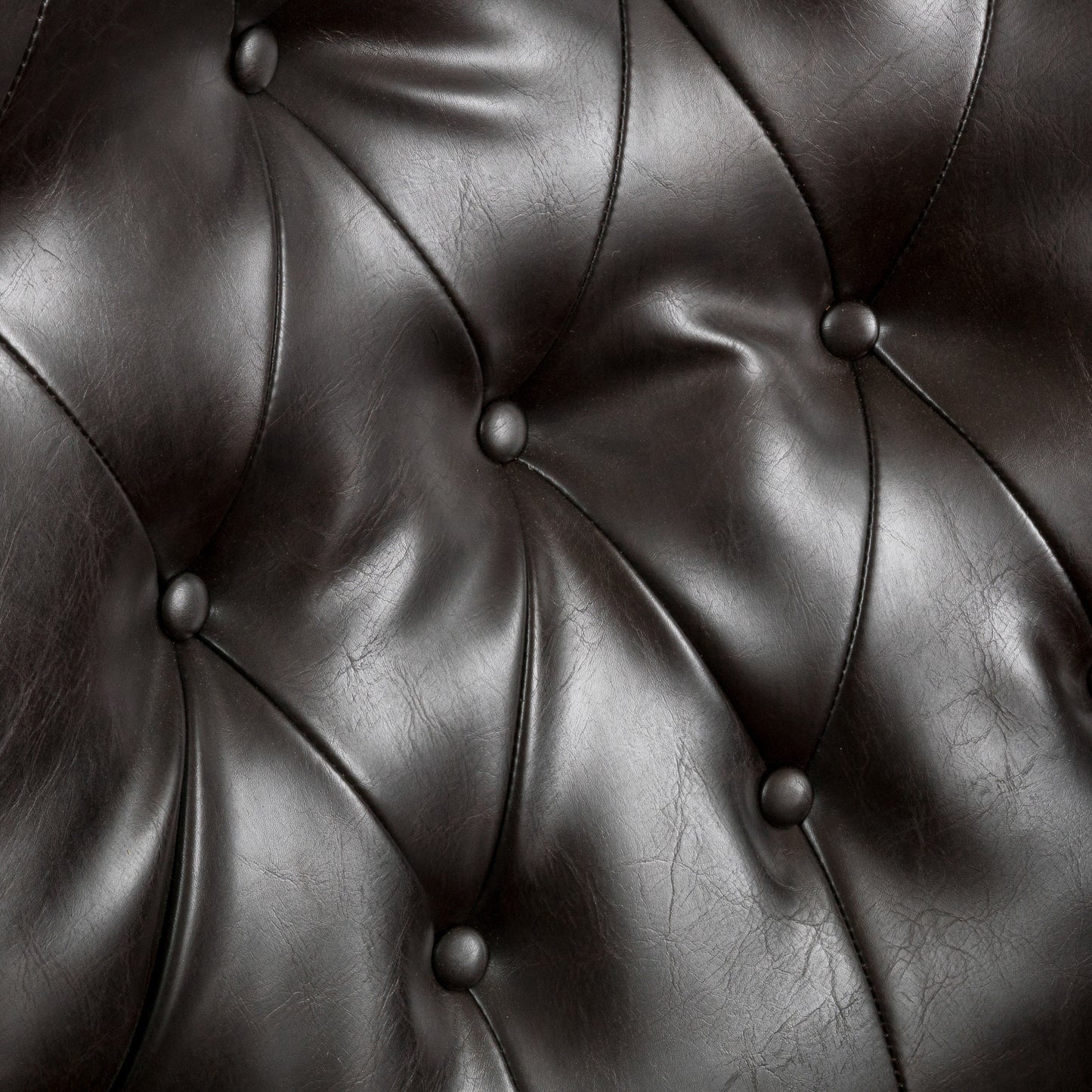 Dark Brown PU Recliner - Contemporary Style Comfort