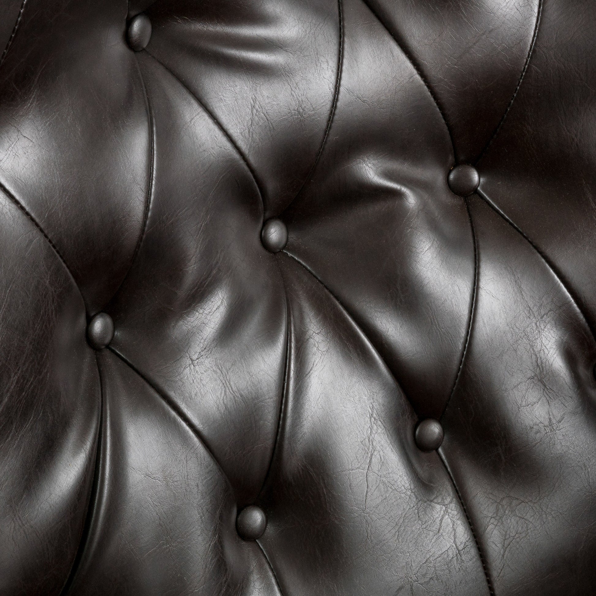 Dark Brown PU Recliner - Contemporary Style Comfort